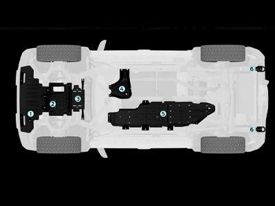 ford ブロンコ 2026 BRONCO - スチールスキッドプレート