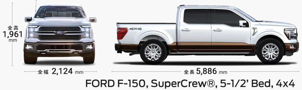 2025 ford F-150 dimensions