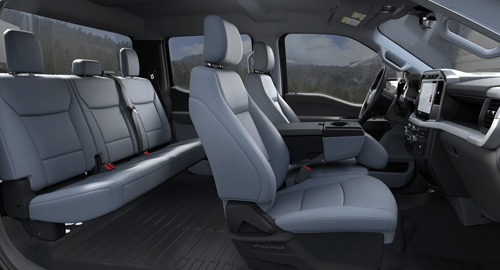 2025 ford F-150 インテリアカラー/内装色 ミディアムダークスレートビニール40/20/40フロントシート(XL)