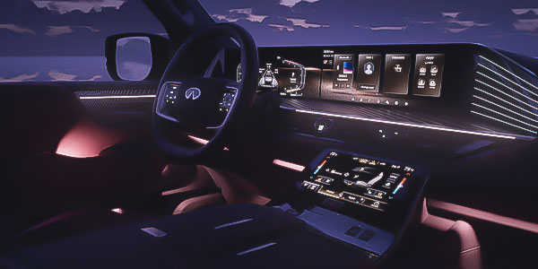 infiniti QX80 2026 QX80 内装 - モニター タッチスクリーンパネル