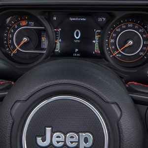 jeep ラングラー 2026 WRANGLER 内装 - ステアリングとメーター周り