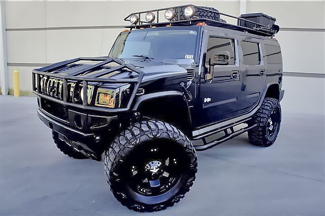 Hummer ハマーH2用ルーフ スポイラー バイザーウィング DRLライトLED 12個付