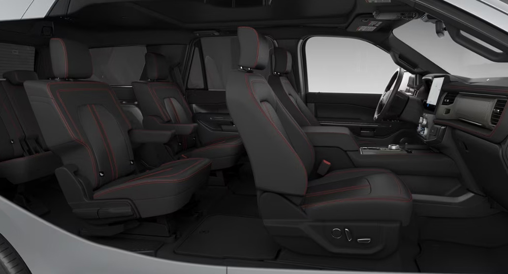 ford エクスペディション 2023 インテリアカラー/内装色 ブラックオニキスレッドステッチレザートリムシート(LTD)(OP)