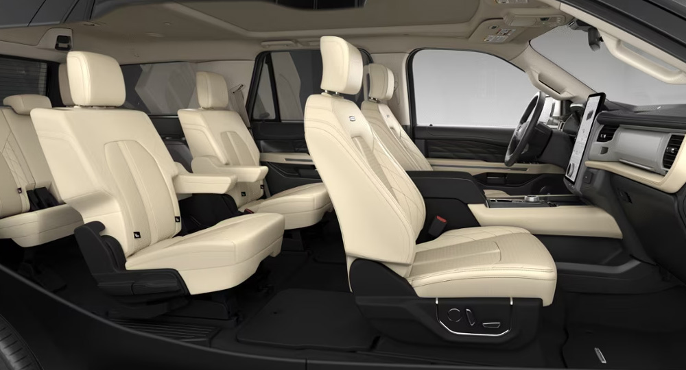 ford エクスペディション 2023 インテリアカラー/内装色 ライトサンドストーンレザートリムwithマルチコンターシート(PLA)