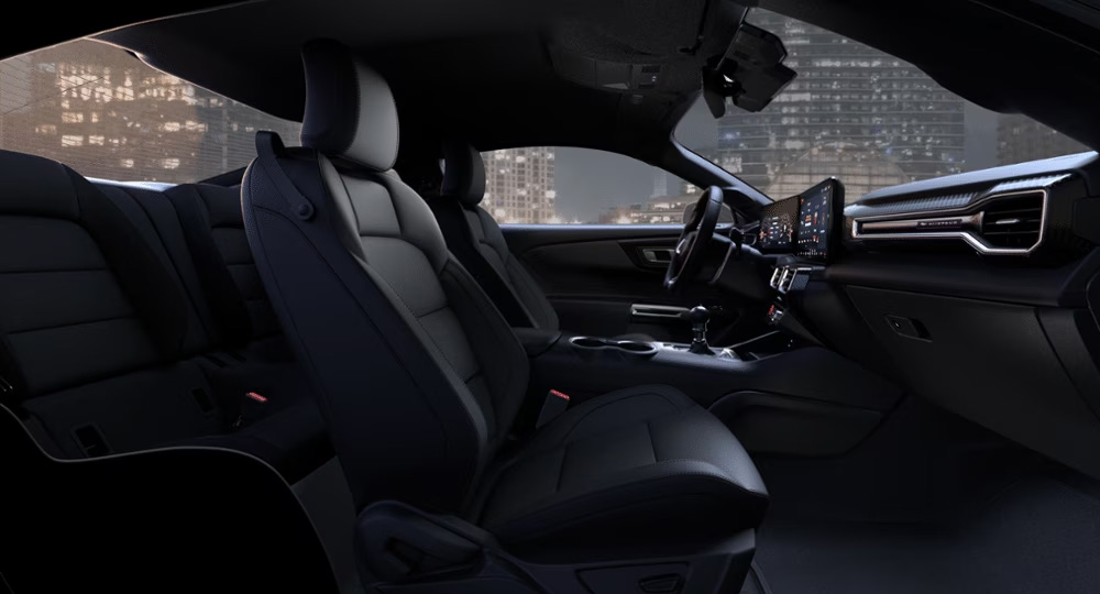 2024 ford マスタング インテリアカラー/内装色 ブラックオニキスレザートリムシート(エコブーストプレミアム/GTプレミアム)